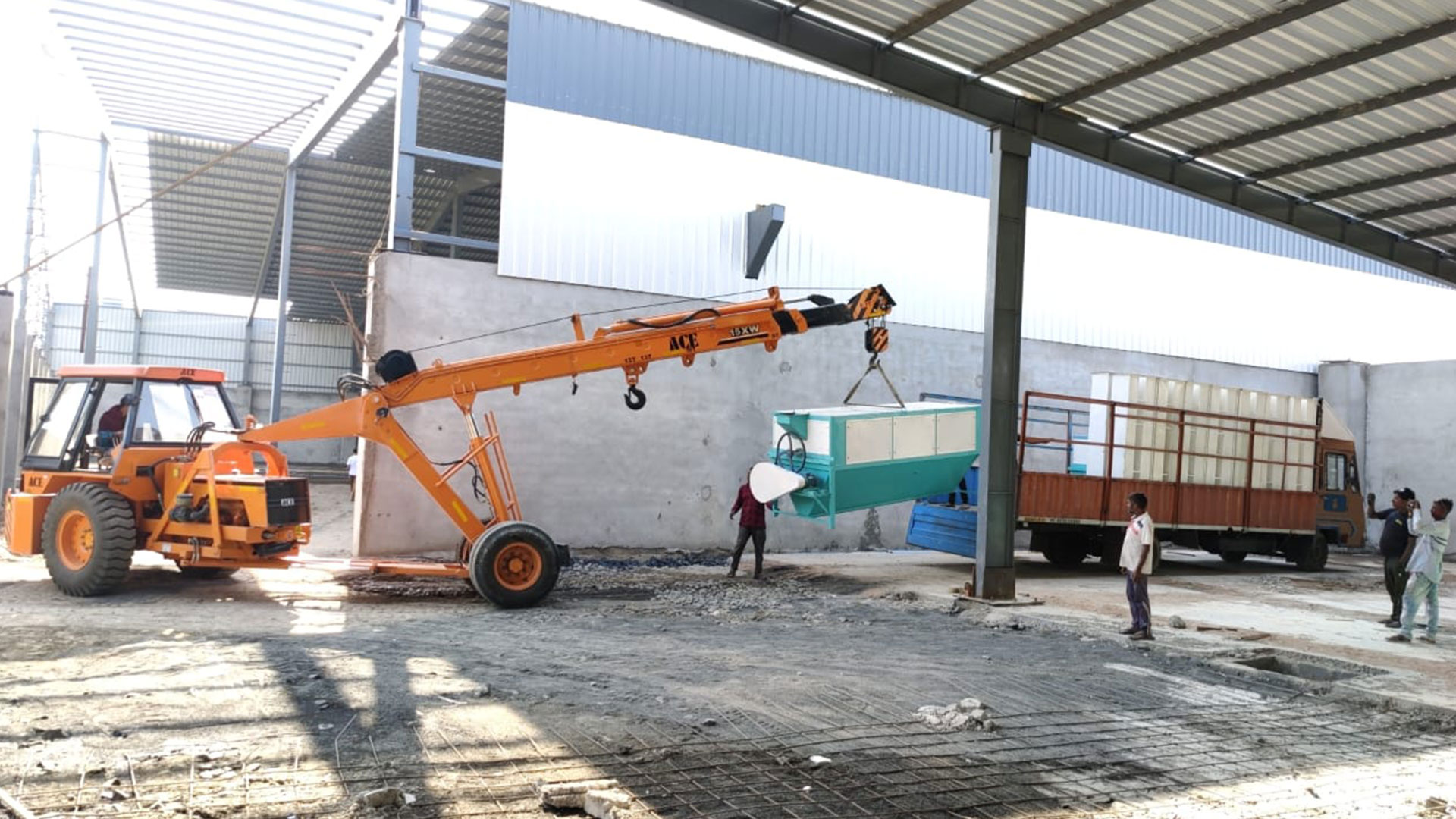 Industrial warehouse construction and factory shed fabrication in Ahmedabad Gujarat